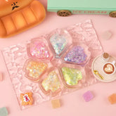 Pawtoto Six-Color Clear Sand Kaleidoscope Squishy Toy Handmade Food Grade Silicon Creamy Clay Feel Soft Quick Rebound
