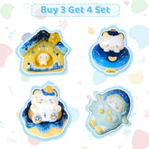 Pawtoto Starry Kitten Squishy Toy Handmade Food Grade Silicon Creamy Clay Feel Soft Quick Rebound