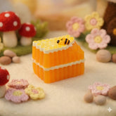 Honeycomb Little Bee Square BrickFood Grade SiliconCreamy Clay Feel Soft Quick Rebound