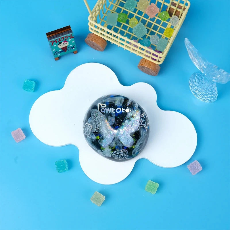 Pawtoto Blind Box Butterfly Float Squishy Orb Squishy Toy Handmade  Creamy Clay Feel Soft Quick Rebound