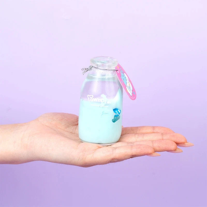 Pawtoto Liquid Glitter Bottle Squishy Toy Handmade Food Grade Silicon Creamy Clay Feel Soft Quick Rebound