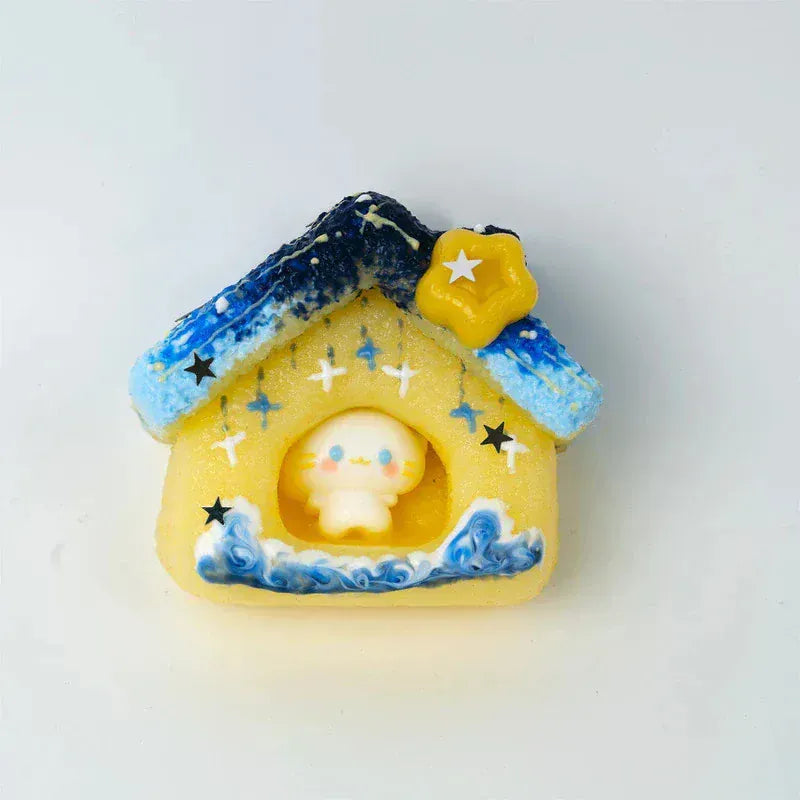 Pawtoto Starry Kitten Squishy Toy Handmade Food Grade Silicon Creamy Clay Feel Soft Quick Rebound