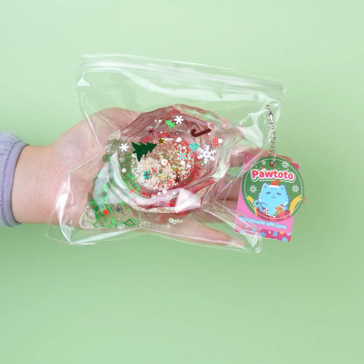 Pawtoto Clear Seashell Squishy Toy Handmade Food Grade Silicon Water Feel Medium Firm Quick Rebound