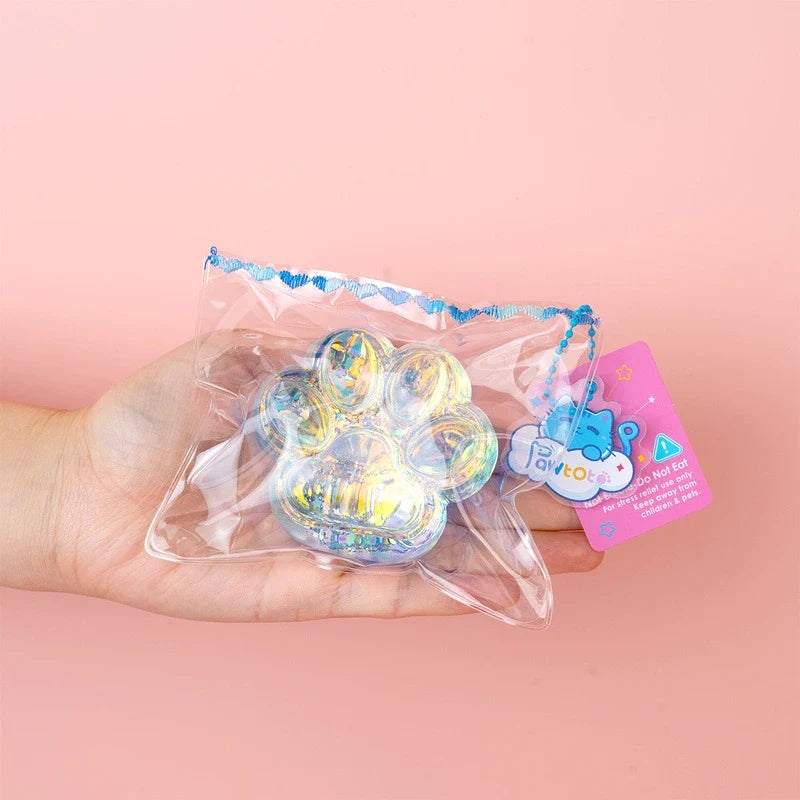Pawtoto Aurora Cat Paw Series Squishy Toy Handmade Food Grade Silicon Creamy Clay Feel Soft Quick Rebound