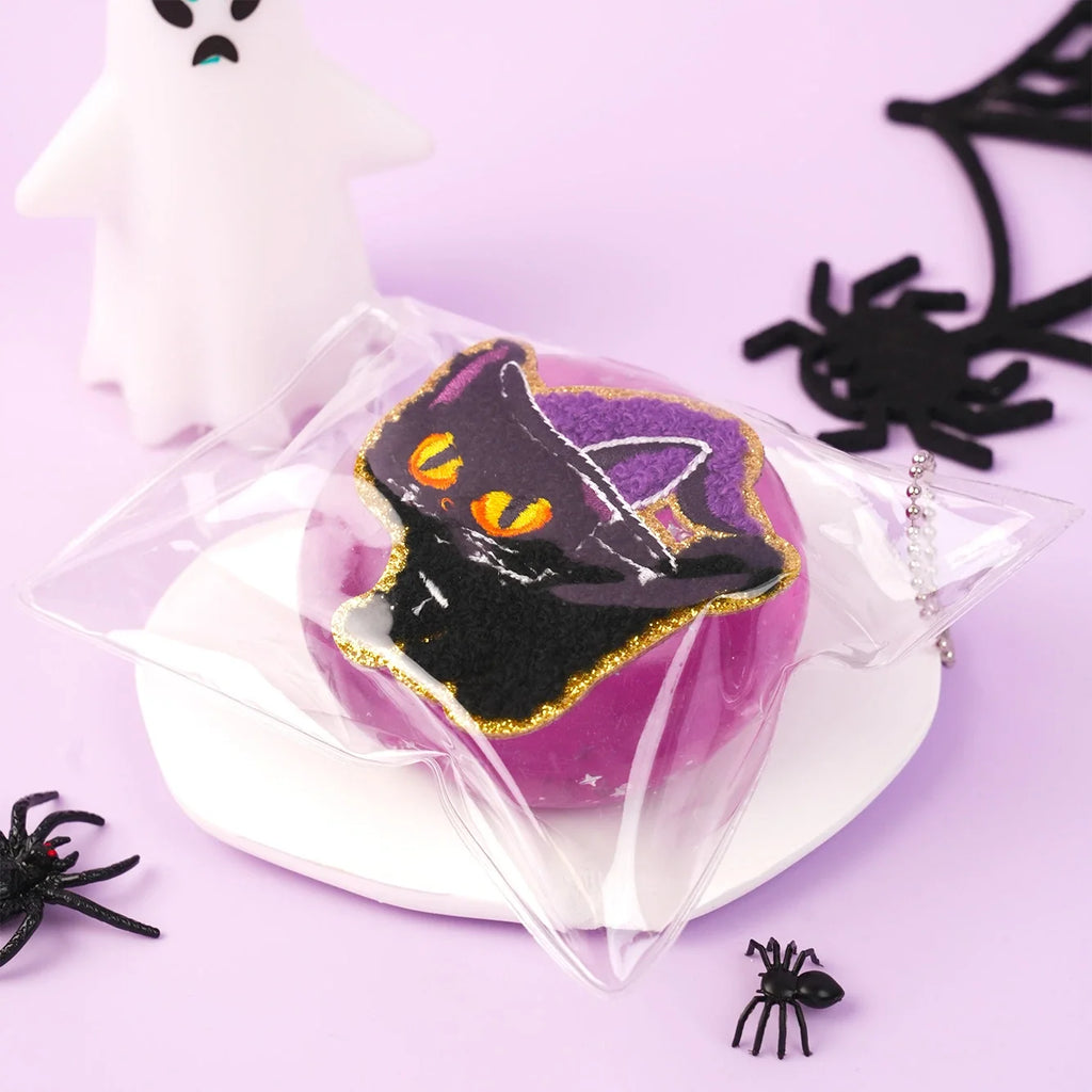 Pawtoto Halloween Purple Ball (Black Cat Charm) Stress Relief Toys Squishy Stressball