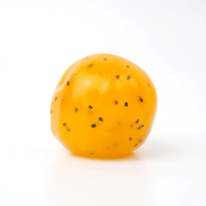 Pawtoto Passion Fruit Ball Squishy Toy Handmade Food Grade Silicon Creamy Clay Feel Soft Quick Rebound