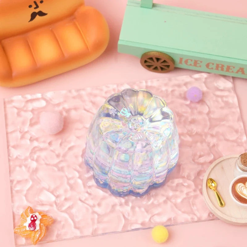 Pawtoto Aurora Canelé Squishy Toy Handmade Food Grade Silicon Creamy Clay Feel Soft Quick Rebound