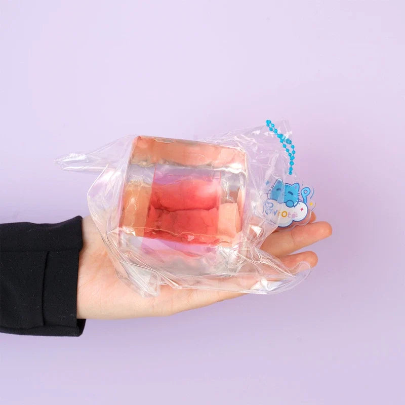 Pawtoto Liquid Sand Ice Block Series Squishy Food Grade Silicon Water Feel Medium Softness Quick Rebound