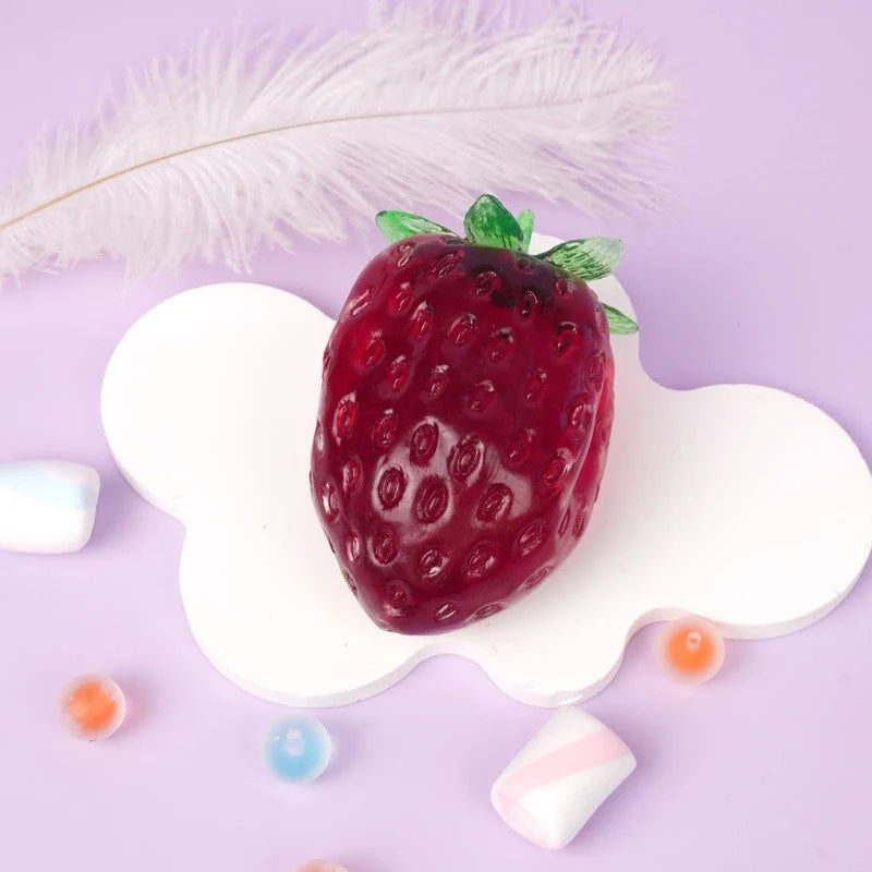 Pawtoto Jumbo Strawberry  Gel/Silent Stress Relief Toys Squishy Stressball