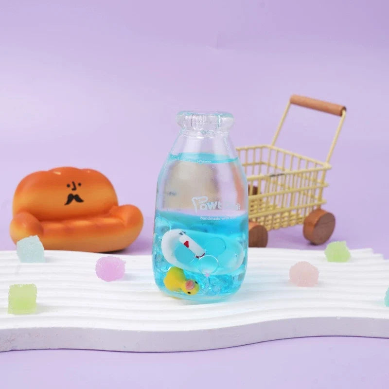 Pawtoto Liquid Glitter Bottle Squishy Toy Handmade Food Grade Silicon Creamy Clay Feel Soft Quick Rebound