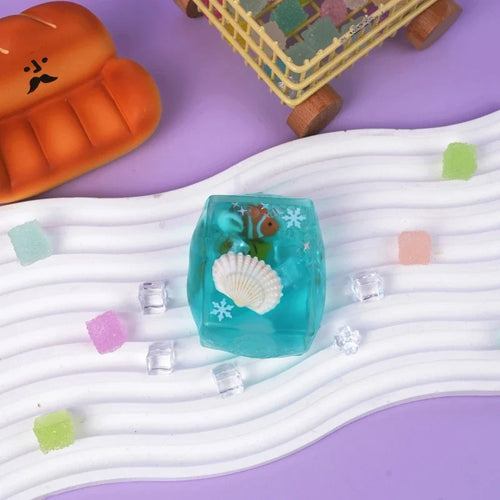 Pawtoto Arctic Square Bubble Ball Squishy Toy Handmade  Creamy Clay Feel Soft Quick Rebound