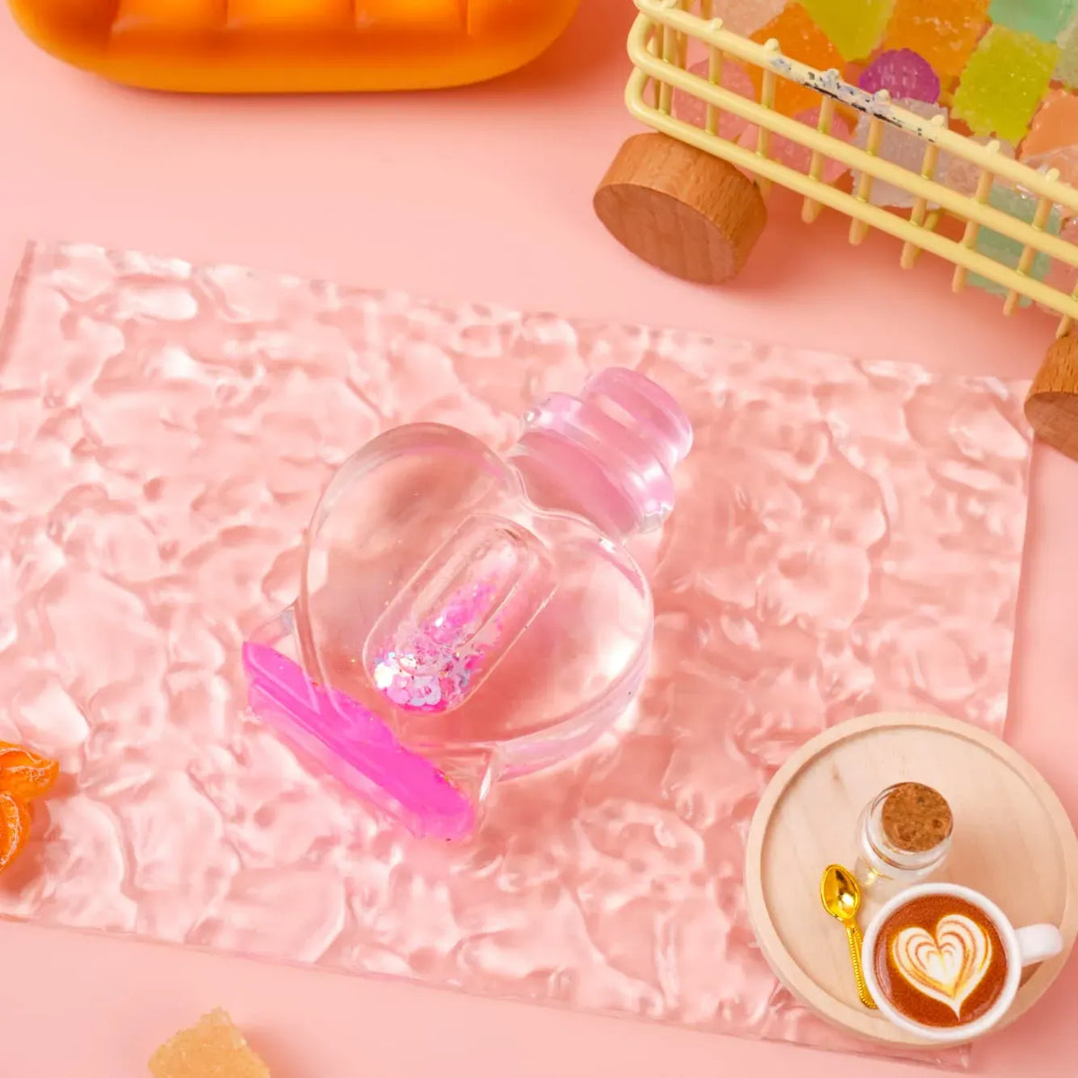 Pawtoto Aurora Clear Wishing Bottle Squishy Toy Handmade Food Grade Silicon Creamy Clay Feel Soft Quick Rebound