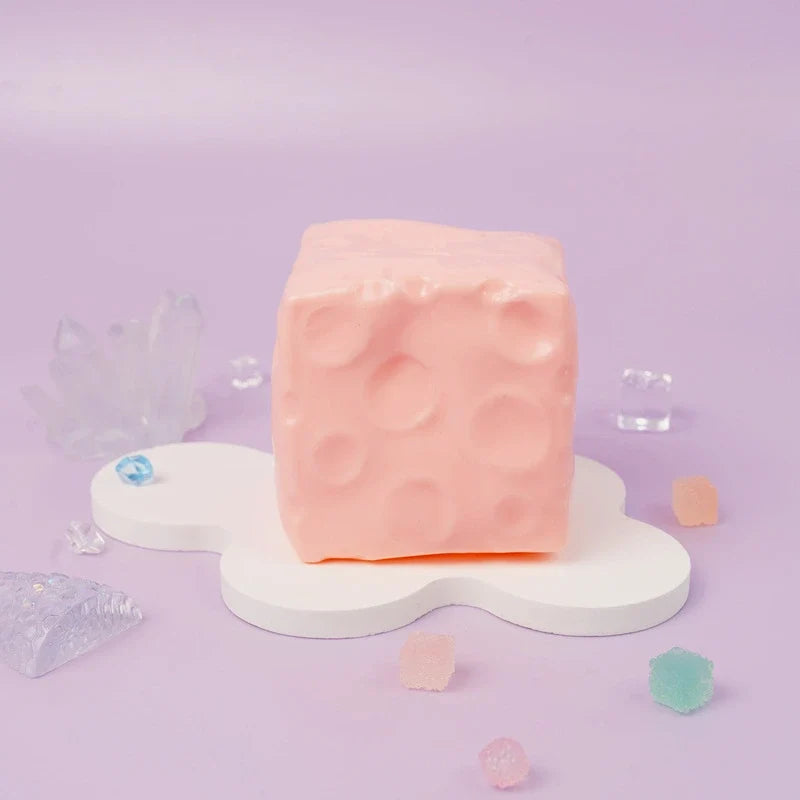 Pawtoto Big Cheese Squishy Toy Handmade Food Grade Silicon Creamy Clay Feel Soft Quick Rebound