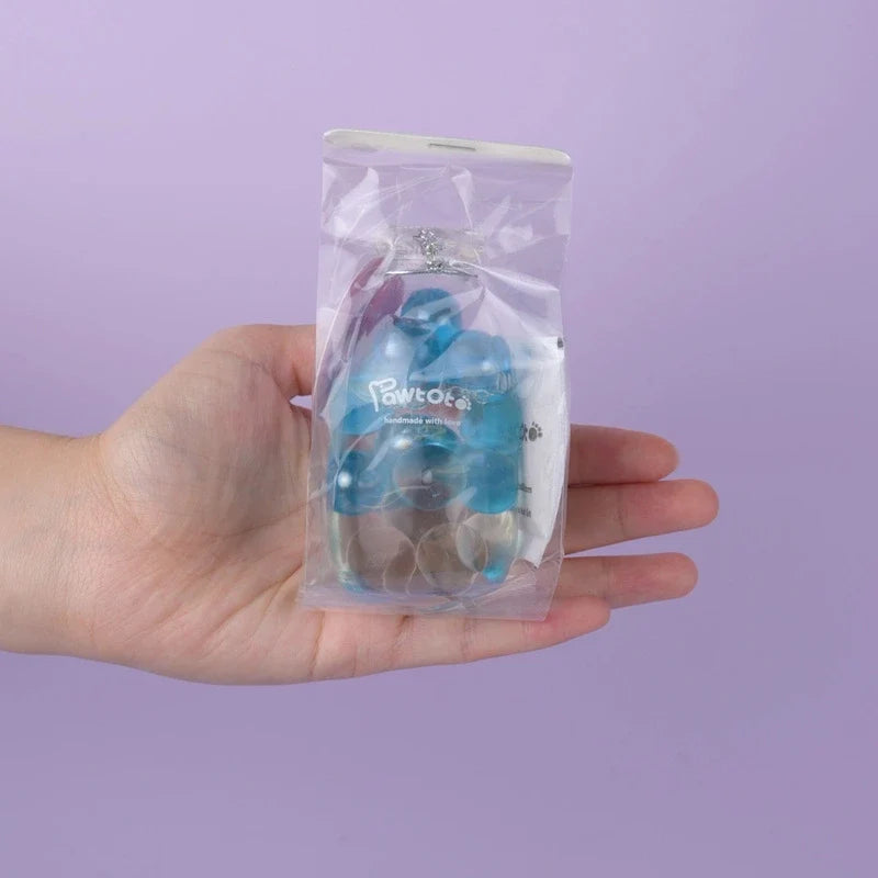 Pawtoto Liquid Glitter Bottle Squishy Toy Handmade Food Grade Silicon Creamy Clay Feel Soft Quick Rebound