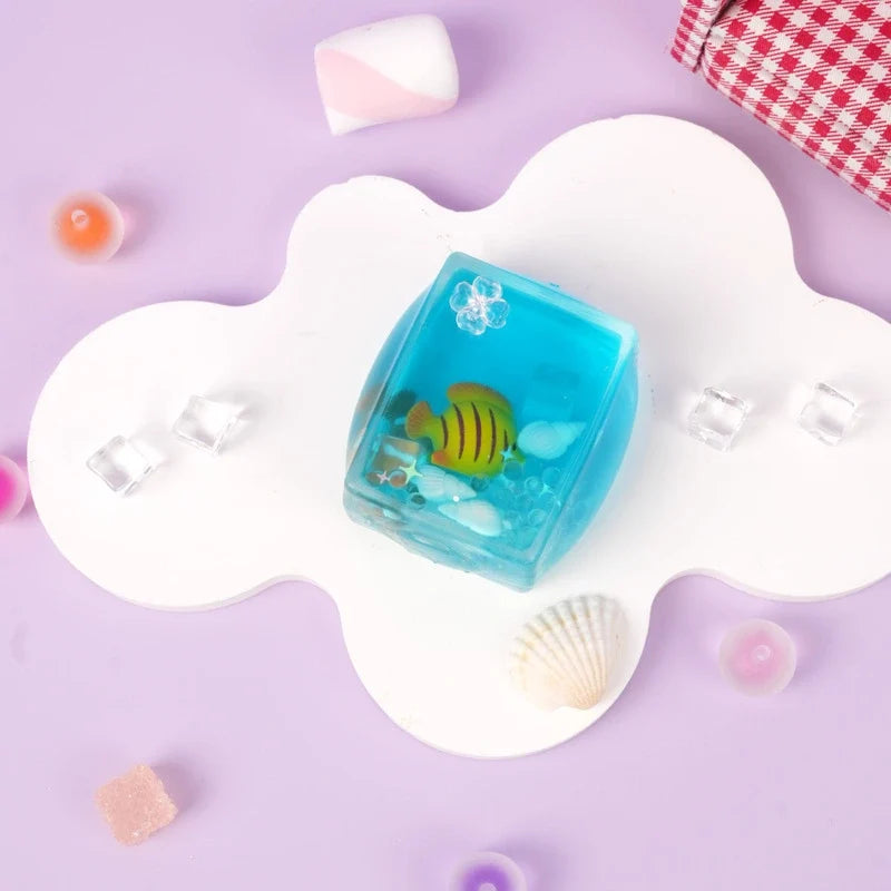 Pawtoto Arctic Square Bubble Ball Squishy Toy Handmade  Creamy Clay Feel Soft Quick Rebound