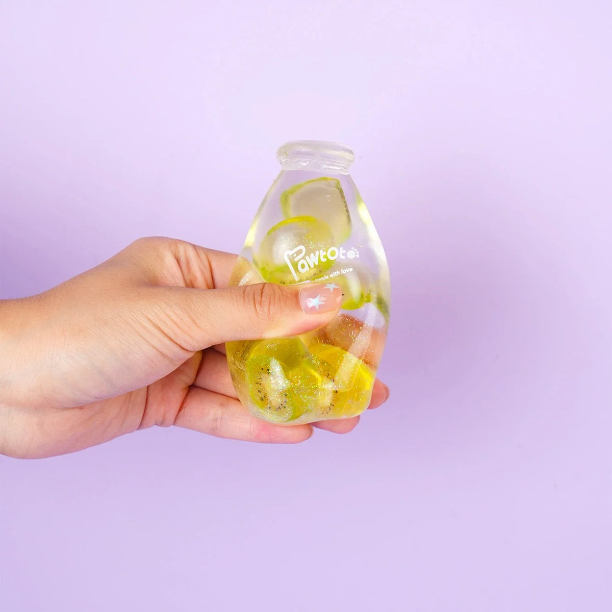 Pawtoto Jelly Glass Bottle Sensory Toy, Stress Relief Toy, Fidget Toy, Creative Activity Gift for Teens & Adults