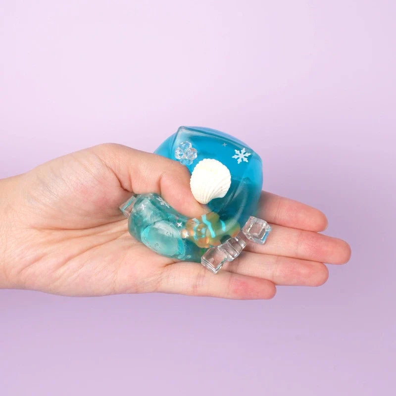 Pawtoto Arctic Square Bubble Ball Squishy Toy Handmade  Creamy Clay Feel Soft Quick Rebound