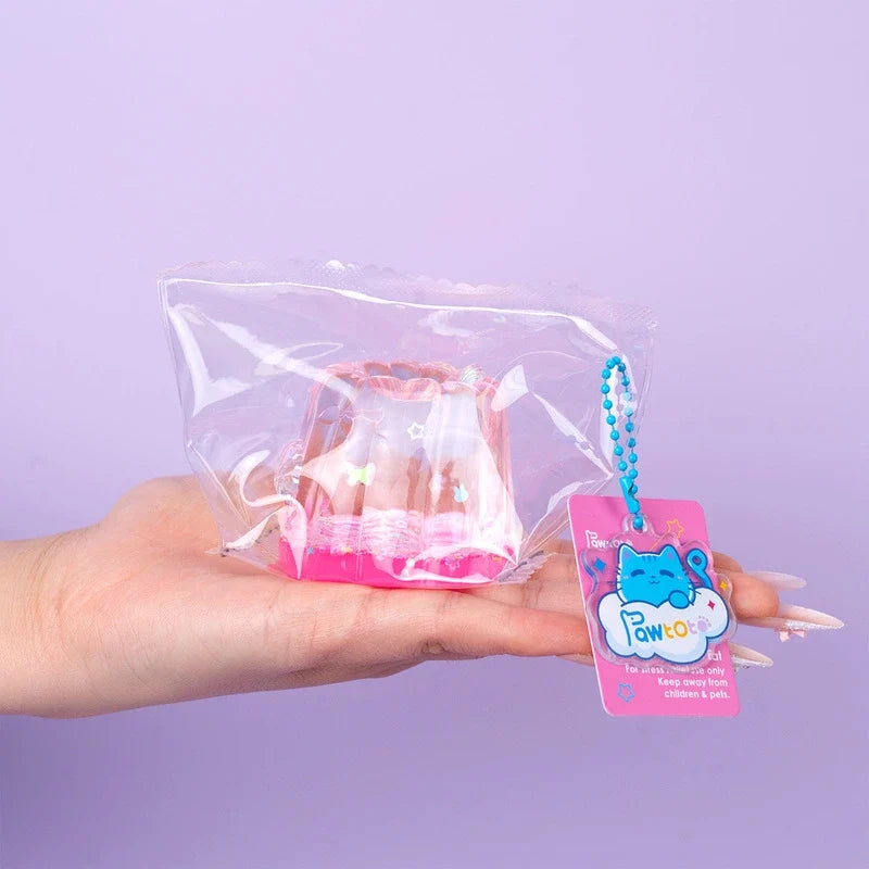 Pawtoto Aurora Canelé Squishy Toy Handmade Food Grade Silicon Creamy Clay Feel Soft Quick Rebound