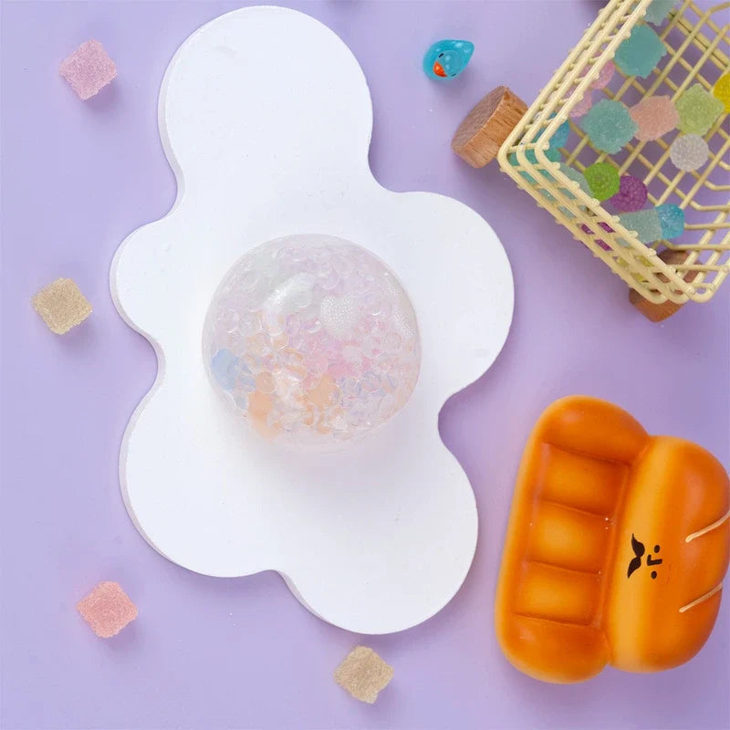 Pawtoto Cloudy Rainbow Wing Ball Squishy Toy Handmade  Creamy Clay Feel Soft Quick Rebound