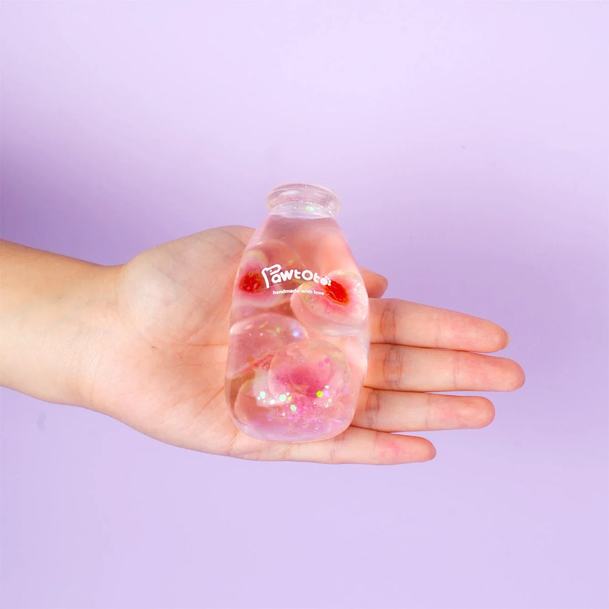 Pawtoto Jelly Glass Bottle Sensory Toy, Stress Relief Toy, Fidget Toy, Creative Activity Gift for Teens & Adults
