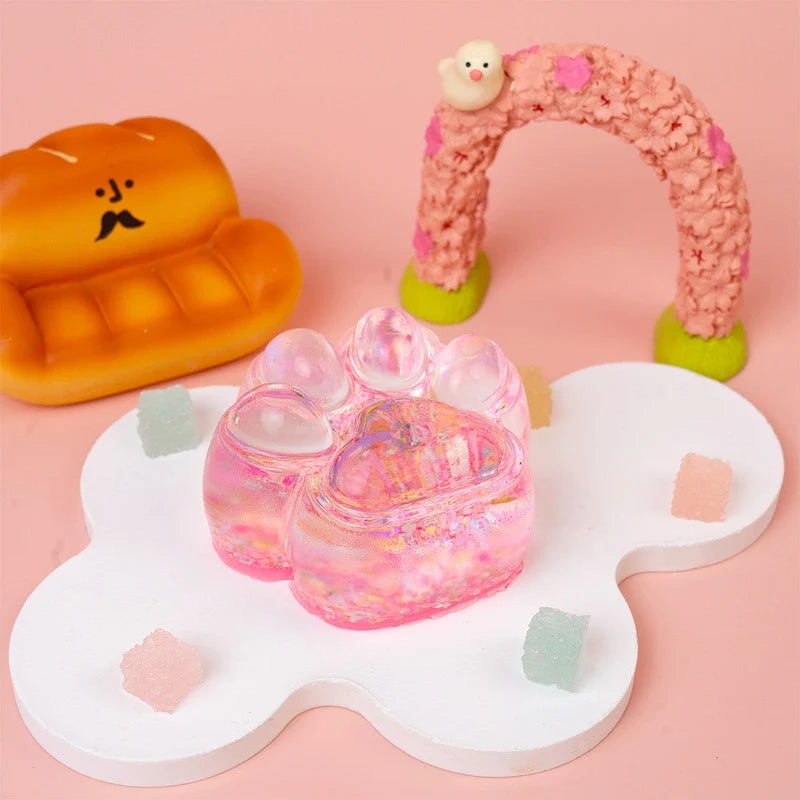 Pawtoto Aurora Cat Paw Series Squishy Toy Handmade Food Grade Silicon Creamy Clay Feel Soft Quick Rebound