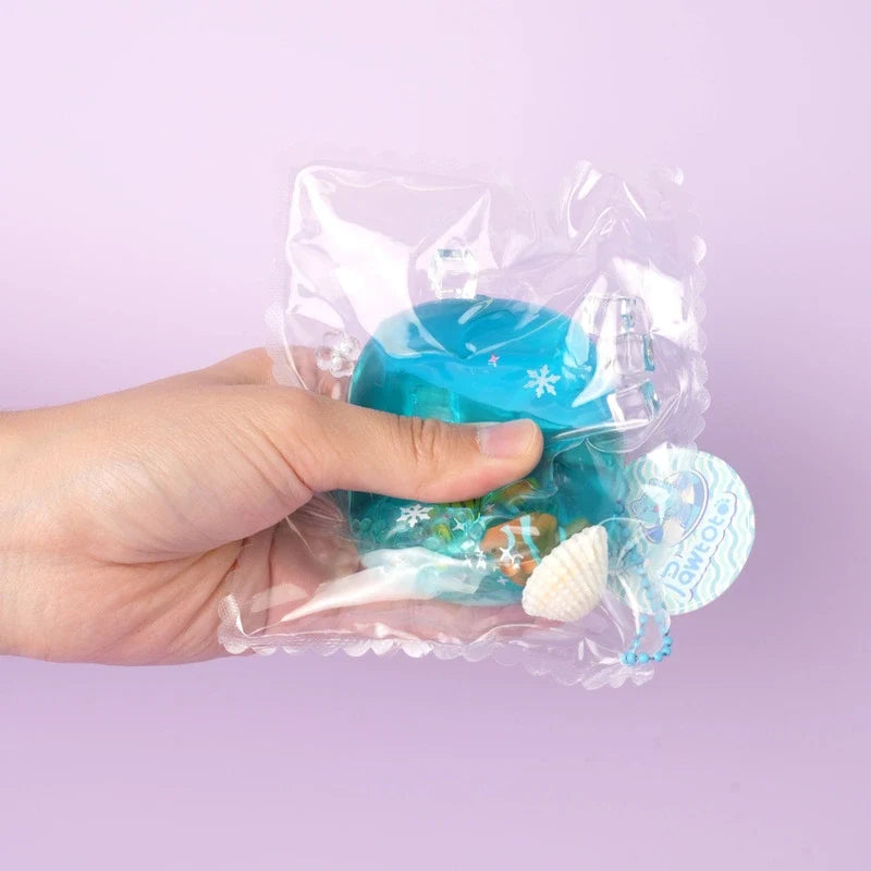 Pawtoto Arctic Square Bubble Ball Squishy Toy Handmade  Creamy Clay Feel Soft Quick Rebound