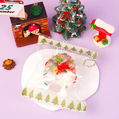 Pawtoto Christmas Clear Egg (Christmas Tree Stitched Trim) Stress Relief Toys Squishy Stressball