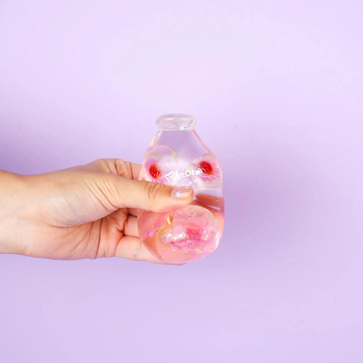 Pawtoto Jelly Glass Bottle Sensory Toy, Stress Relief Toy, Fidget Toy, Creative Activity Gift for Teens & Adults
