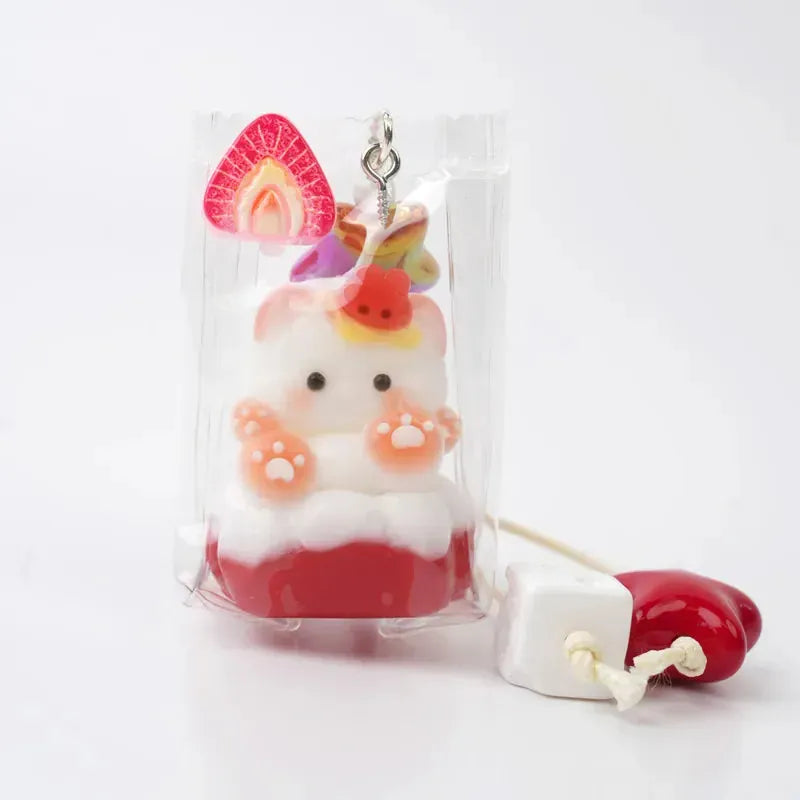 Pawtoto Mini Cutie Cat Charm Food Grade Silicon Creamy Clay Feel Soft Quick Rebound