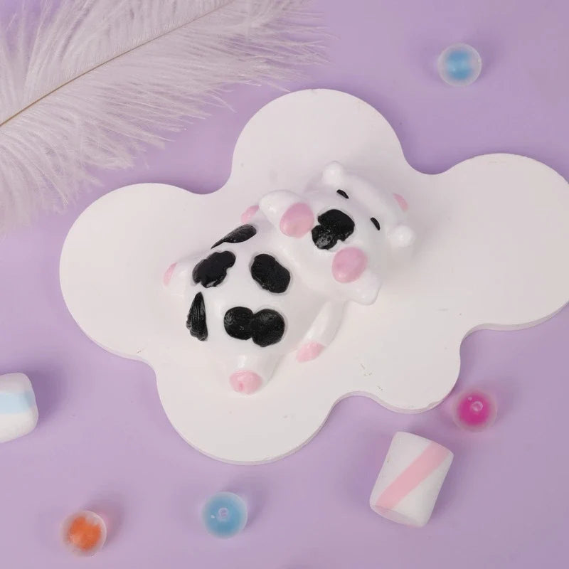 Pawtoto Sleeping Cow Sensory Toy, Stress Relief Toy, Fidget Toy, Creative Activity Gift for Teens & Adults