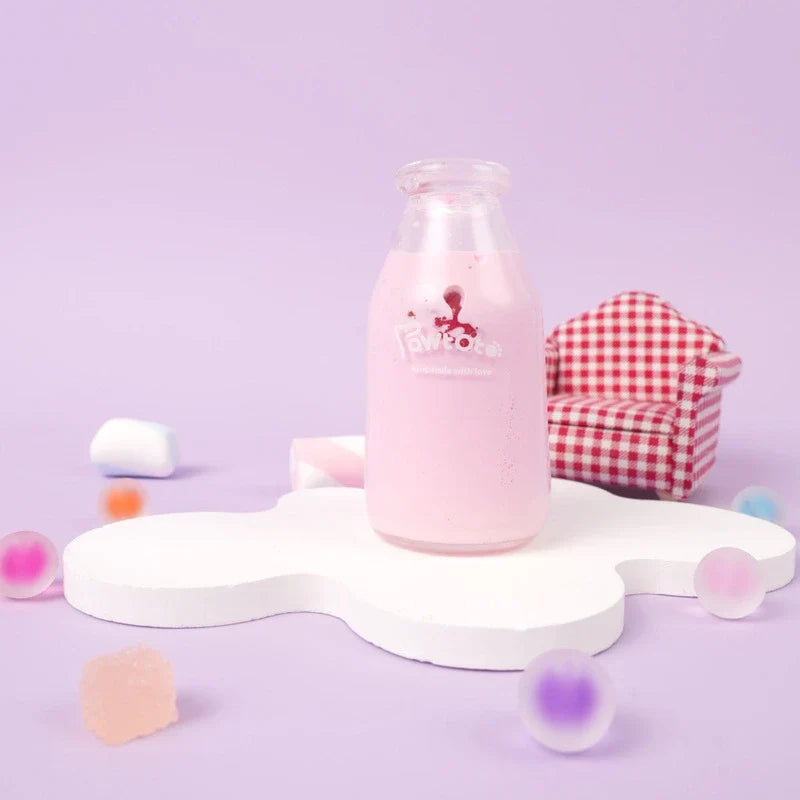 Pawtoto Liquid Glitter Bottle Squishy Toy Handmade Food Grade Silicon Creamy Clay Feel Soft Quick Rebound