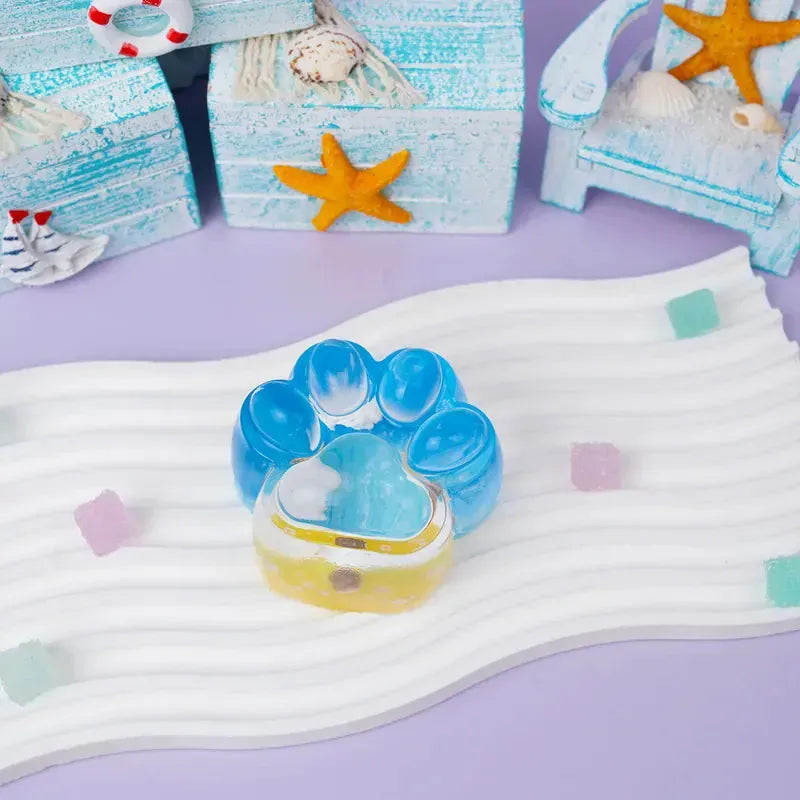 Pawtoto Beach Bliss Squishy Toy Handmade Food Grade Silicon Water Feel Firm Medium Rebound