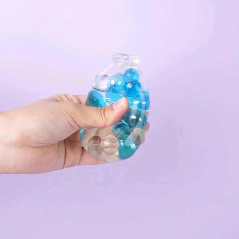 Pawtoto Liquid Glitter Bottle Squishy Toy Handmade Food Grade Silicon Creamy Clay Feel Soft Quick Rebound
