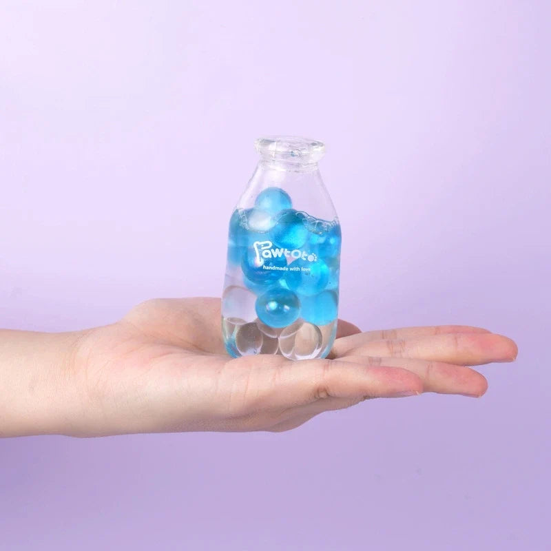 Pawtoto Liquid Glitter Bottle Squishy Toy Handmade Food Grade Silicon Creamy Clay Feel Soft Quick Rebound