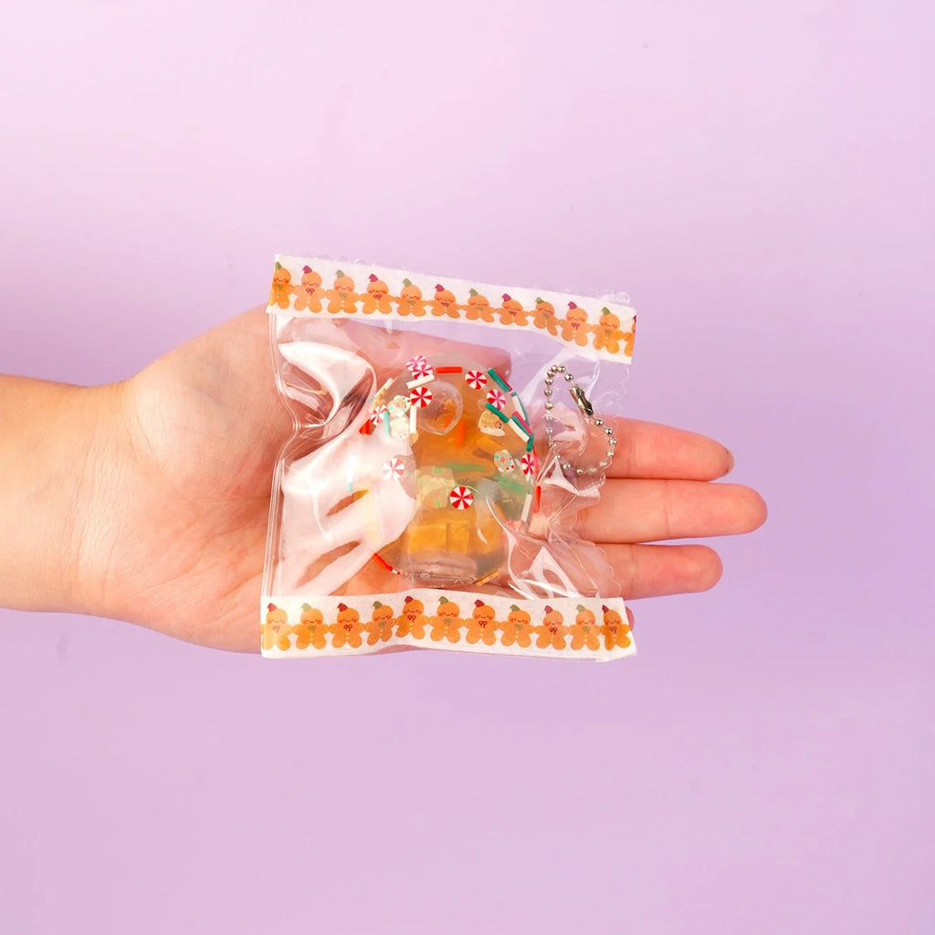 Pawtoto Christmas Clear Egg (Gingerbread Man Stitched Trim) Stress Relief Toys Squishy Stressball