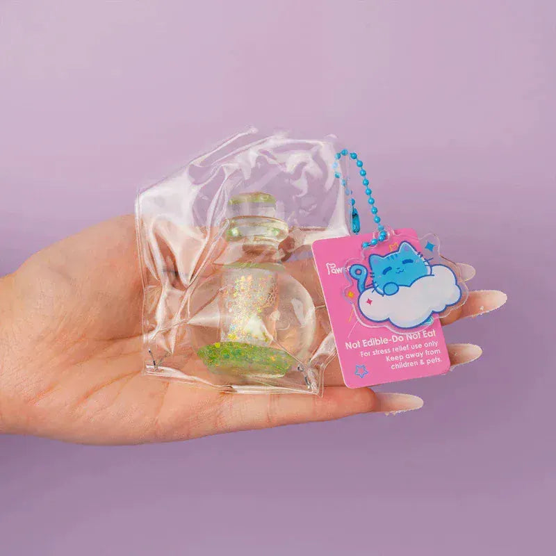 Pawtoto Aurora Clear Wishing Bottle Squishy Toy Handmade Food Grade Silicon Creamy Clay Feel Soft Quick Rebound