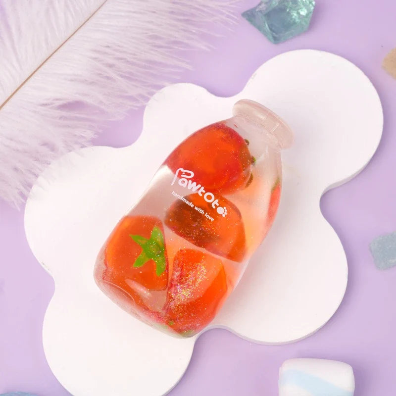 Pawtoto Jelly Glass Bottle Sensory Toy, Stress Relief Toy, Fidget Toy, Creative Activity Gift for Teens & Adults