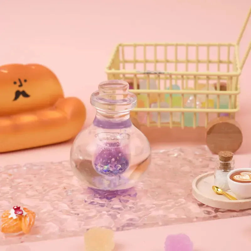 Pawtoto Aurora Clear Wishing Bottle Squishy Toy Handmade Food Grade Silicon Creamy Clay Feel Soft Quick Rebound