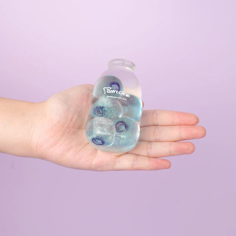 Pawtoto Jelly Glass Bottle Sensory Toy, Stress Relief Toy, Fidget Toy, Creative Activity Gift for Teens & Adults