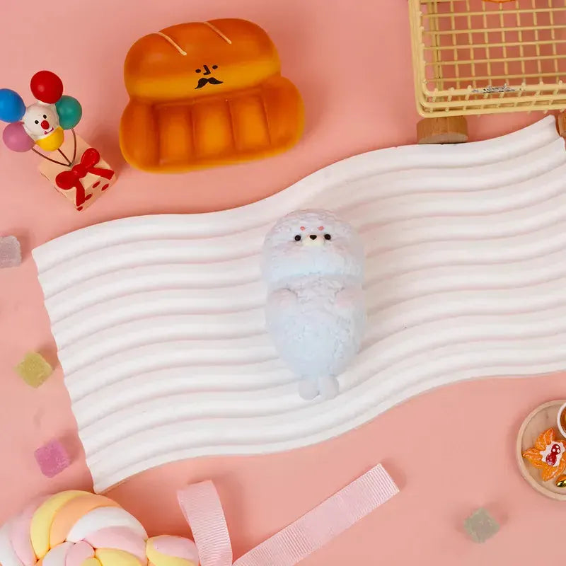 Pawtoto Cute Animals Squishy Toy Handmade Food Grade Silicon Creamy Clay Feel Medium Soft Medium Rebound