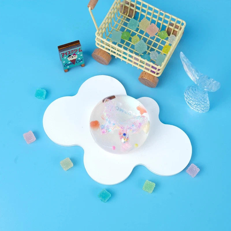 Pawtoto Blind Box Butterfly Float Squishy Orb Squishy Toy Handmade  Creamy Clay Feel Soft Quick Rebound