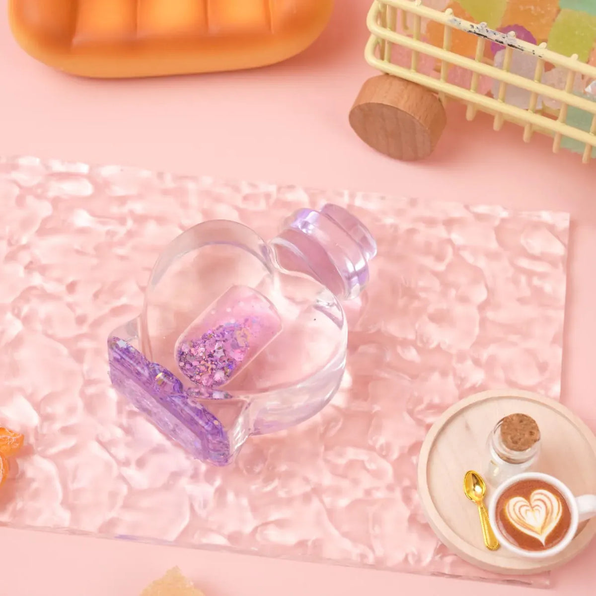Pawtoto Aurora Clear Wishing Bottle Squishy Toy Handmade Food Grade Silicon Creamy Clay Feel Soft Quick Rebound