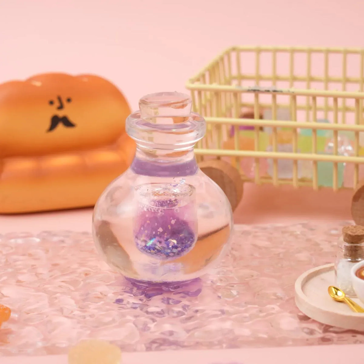 Pawtoto Aurora Clear Wishing Bottle Squishy Toy Handmade Food Grade Silicon Creamy Clay Feel Soft Quick Rebound