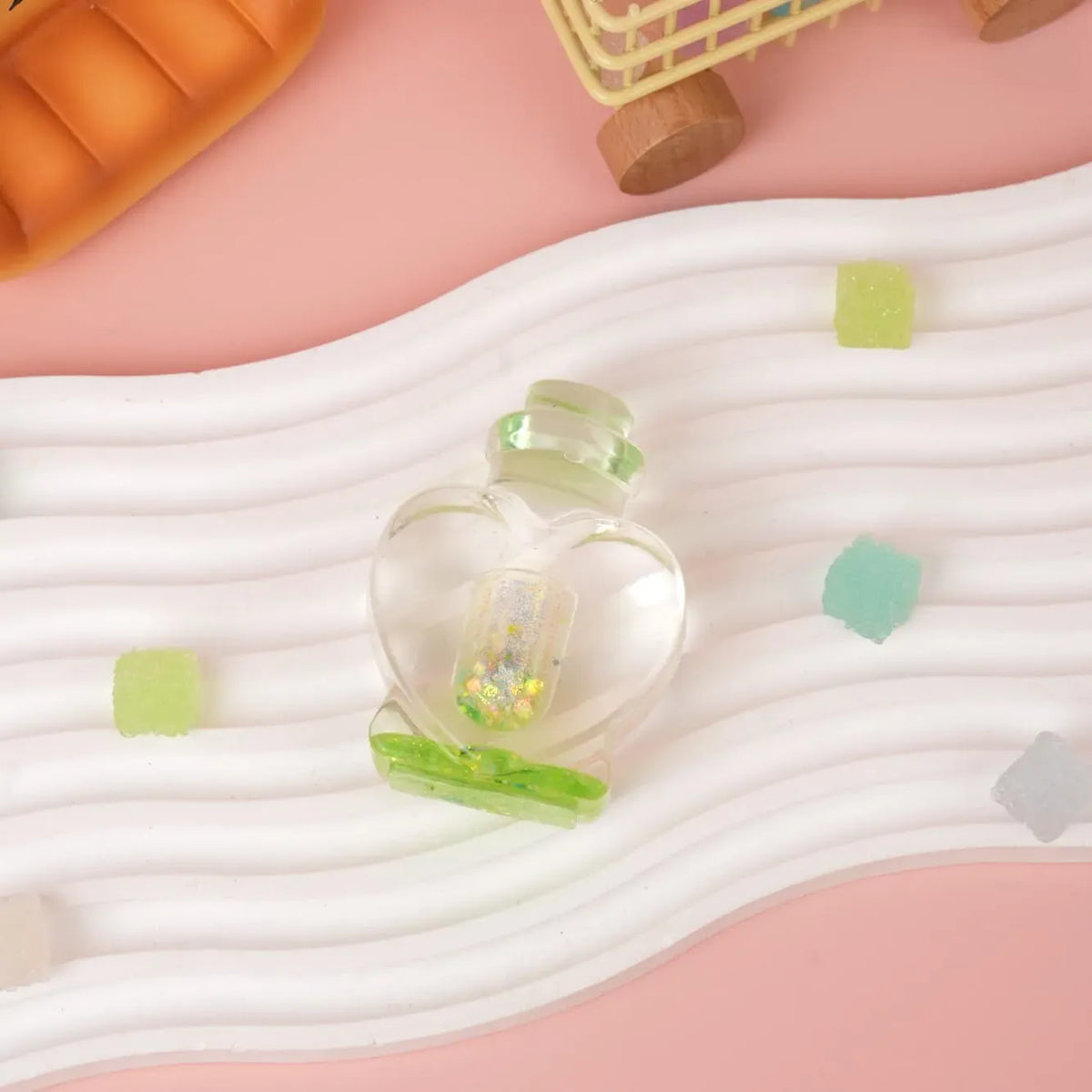 Pawtoto Aurora Clear Wishing Bottle Squishy Toy Handmade Food Grade Silicon Creamy Clay Feel Soft Quick Rebound