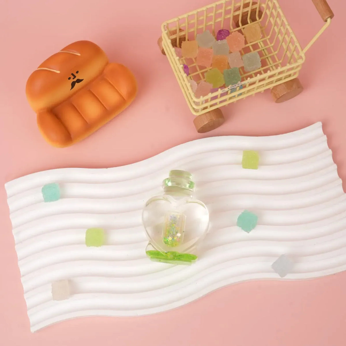 Pawtoto Aurora Clear Wishing Bottle Squishy Toy Handmade Food Grade Silicon Creamy Clay Feel Soft Quick Rebound