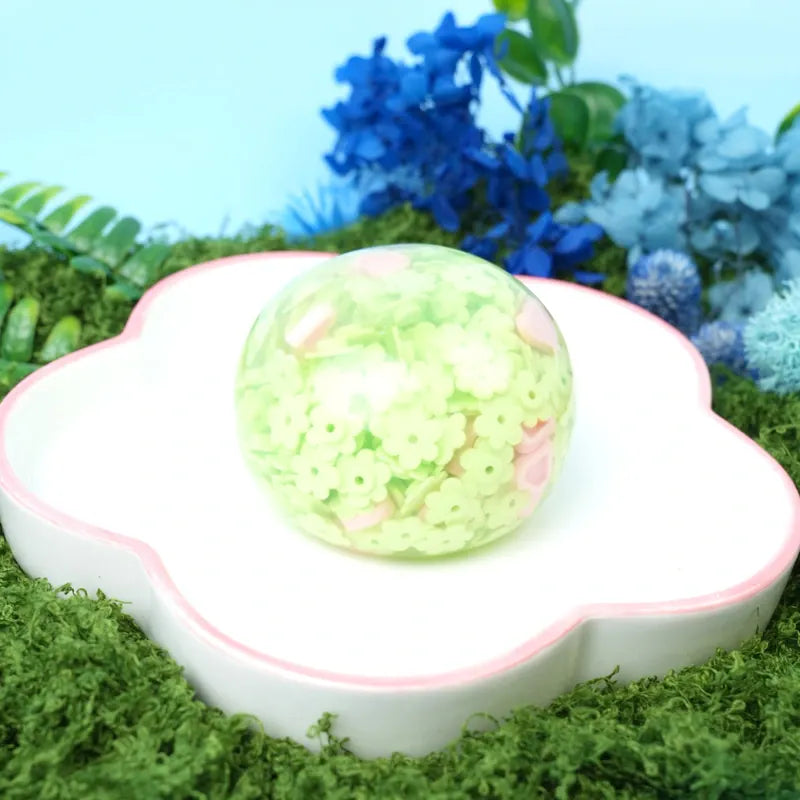 Pawtoto Spring Bloom Ball Squishy Toy Handmade Food Grade Silicon Creamy Clay Feel Soft Quick Rebound