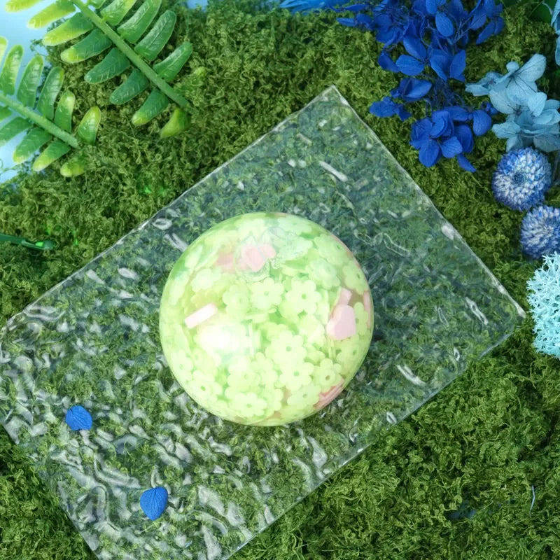 Pawtoto Spring Bloom Ball Squishy Toy Handmade Food Grade Silicon Creamy Clay Feel Soft Quick Rebound