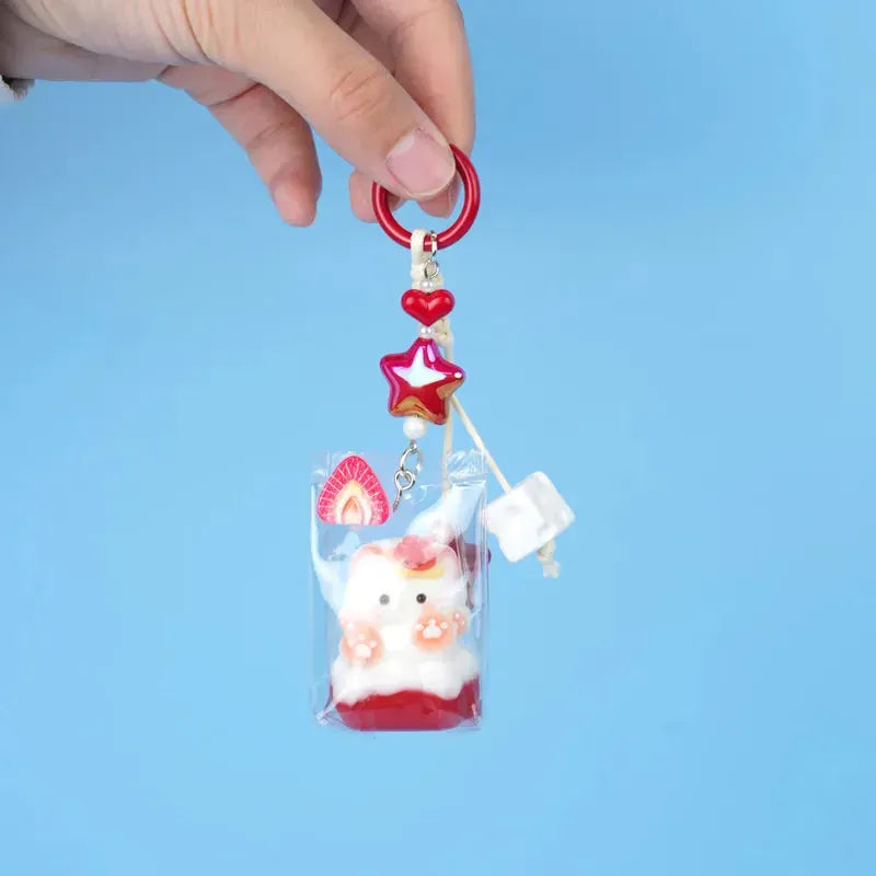 Pawtoto Mini Cutie Cat Charm Food Grade Silicon Creamy Clay Feel Soft Quick Rebound