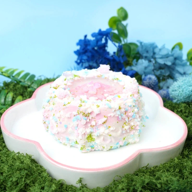 Pawtoto Floral Words: Crystal Romance Wishing Pool Squishy Toy Handmade Food Grade Silicon Creamy Clay Feel Soft Quick Rebound