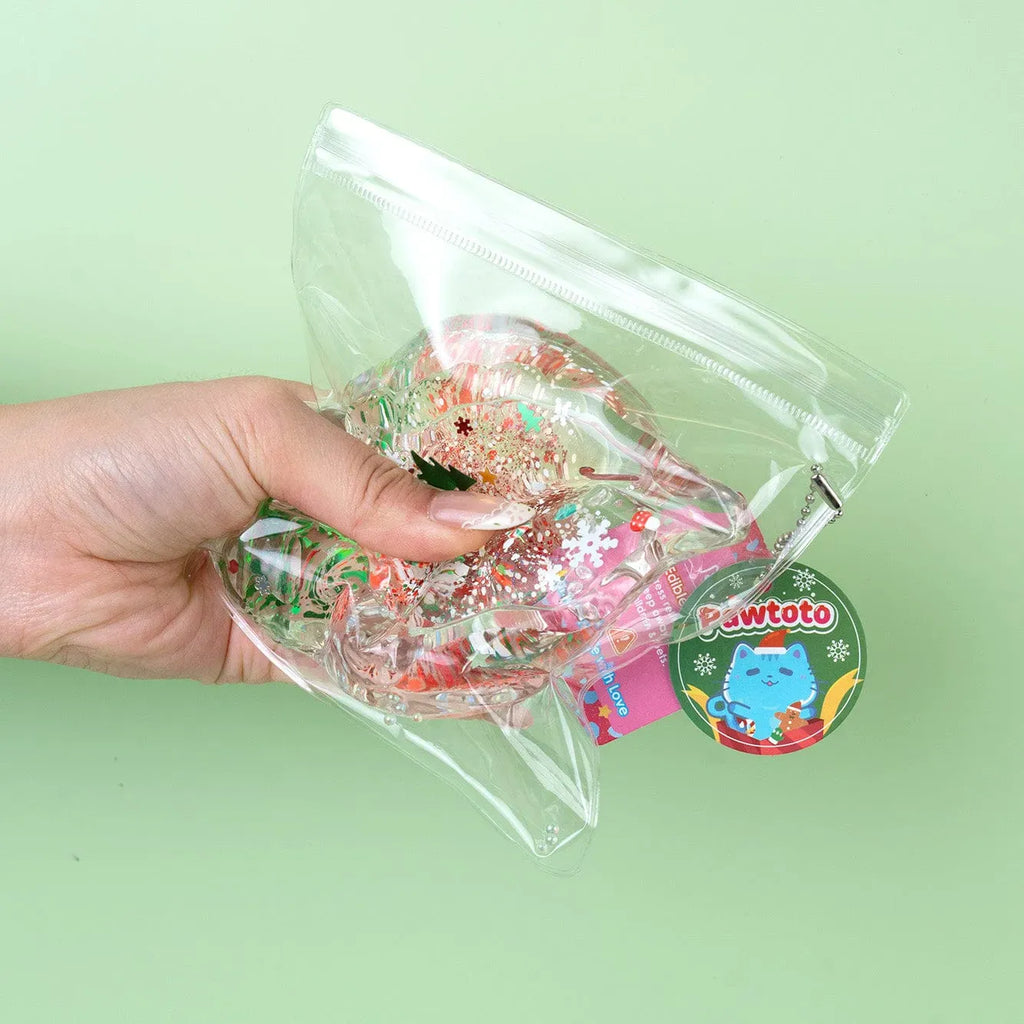 Pawtoto Clear Seashell Squishy Toy Handmade Food Grade Silicon Water Feel Medium Firm Quick Rebound
